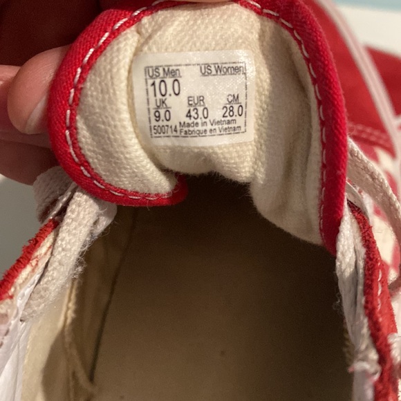 checkered vans. size 10.0 mens - Picture 3 of 6